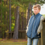 YOUTH DIAMOND QUILTED VEST - DRK BLUE