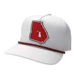 COLLEGIATE PERF ROPE HAT - RED/BLK