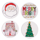 MERRY & BRIGHT COASTER SET/4