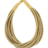 SLUB ROPE NECKLACE - GOLD