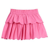 BISBY TWEEN TIERED SKORT - HOT PINK
