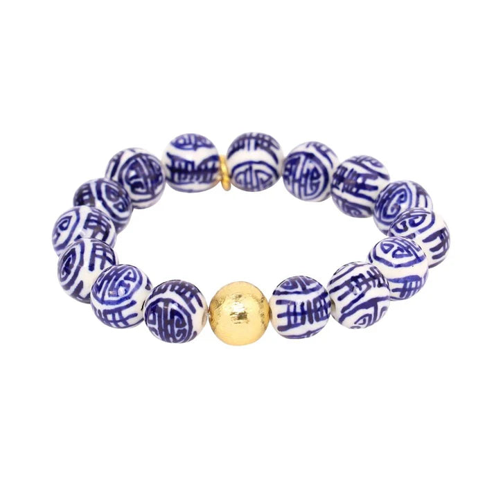 PORCELAIN BEADED BRACELET