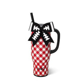 GINGHAM RED/BLACK MEGA MUG - 30oz