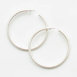 SALEM EARRINGS - MATTE SILVER