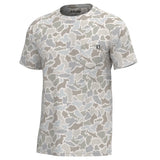 MENS HEATHER BLEND CREW - SALTWATER CAMO