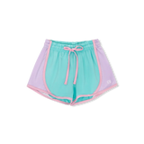 SF ELISE SHORT - TURQ/PURPLE