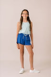 RORY RAZORBACK TANK - PISTACHIO MINISTRIPE
