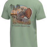 TURKEY STRUTTING TEE - SMOKE GREEN