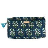 LARGE COSMETIC BAG - ROSEMARY INDIGO