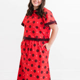 GEORGIA MEDALLION SET - RED/BLK