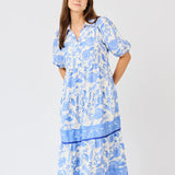 THE ELOISE DRESS - BLUE PORCELAIN