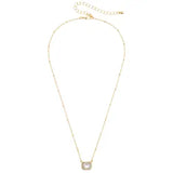 BEZEL NECKLACE - GOLD