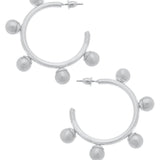 Allison Silver Hoops