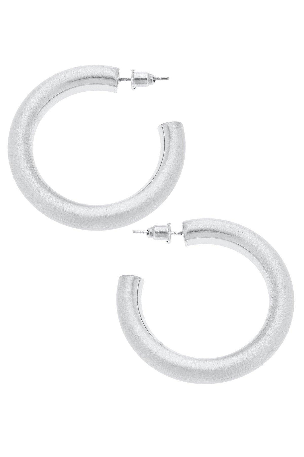 Arabella Silver Hoops