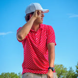 BULLDOG PERFORMANCE POLO - RED