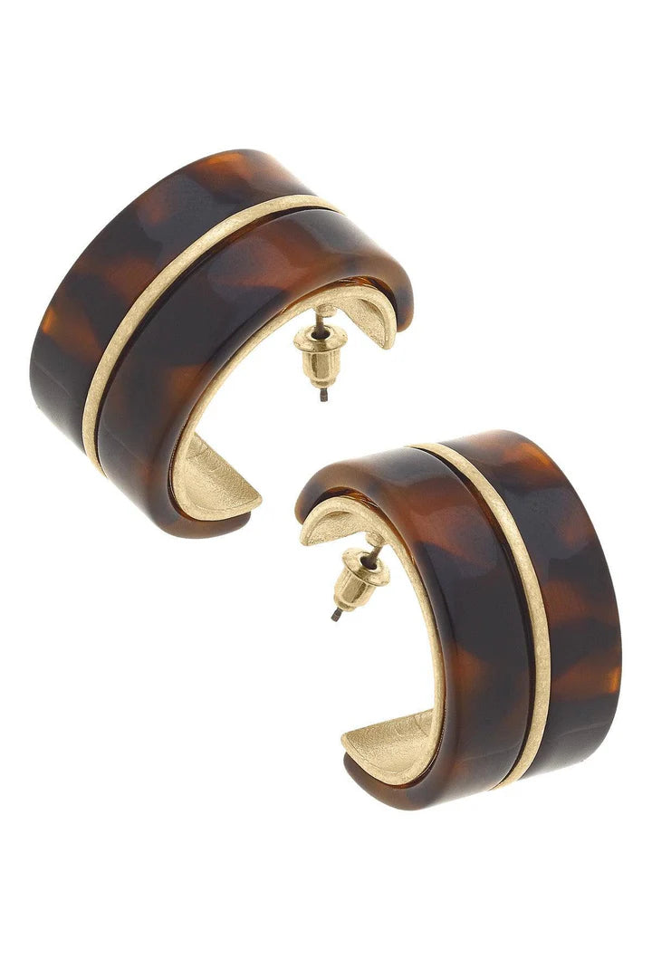 Autumn Tortoise Hoops