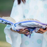 QUILTED SCALLOPED BIBLE COVER - IRIS LAVENDER