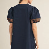 THE PAMELA DRESS - NAVY