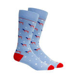 BROWN DOG SOCKS - RED/WHT/BEAU