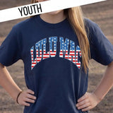 YOUTH LM TEE - NAVY STAR/STRP
