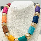 FALL CAROUSEL NECKLACE - MULT/GOLD
