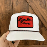 HUNKER DOWN HAT - WHITE