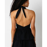 THE ANGELINA MINI DRESS - BLACK