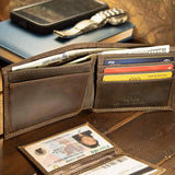UGA LEATHER BIFOLD WALLET