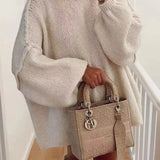 COZY TURTLENECK SWEATER - BEIGE