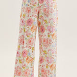 THE FLORAL WIDE LEG PANTS