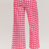 PINK PLAID PANTS
