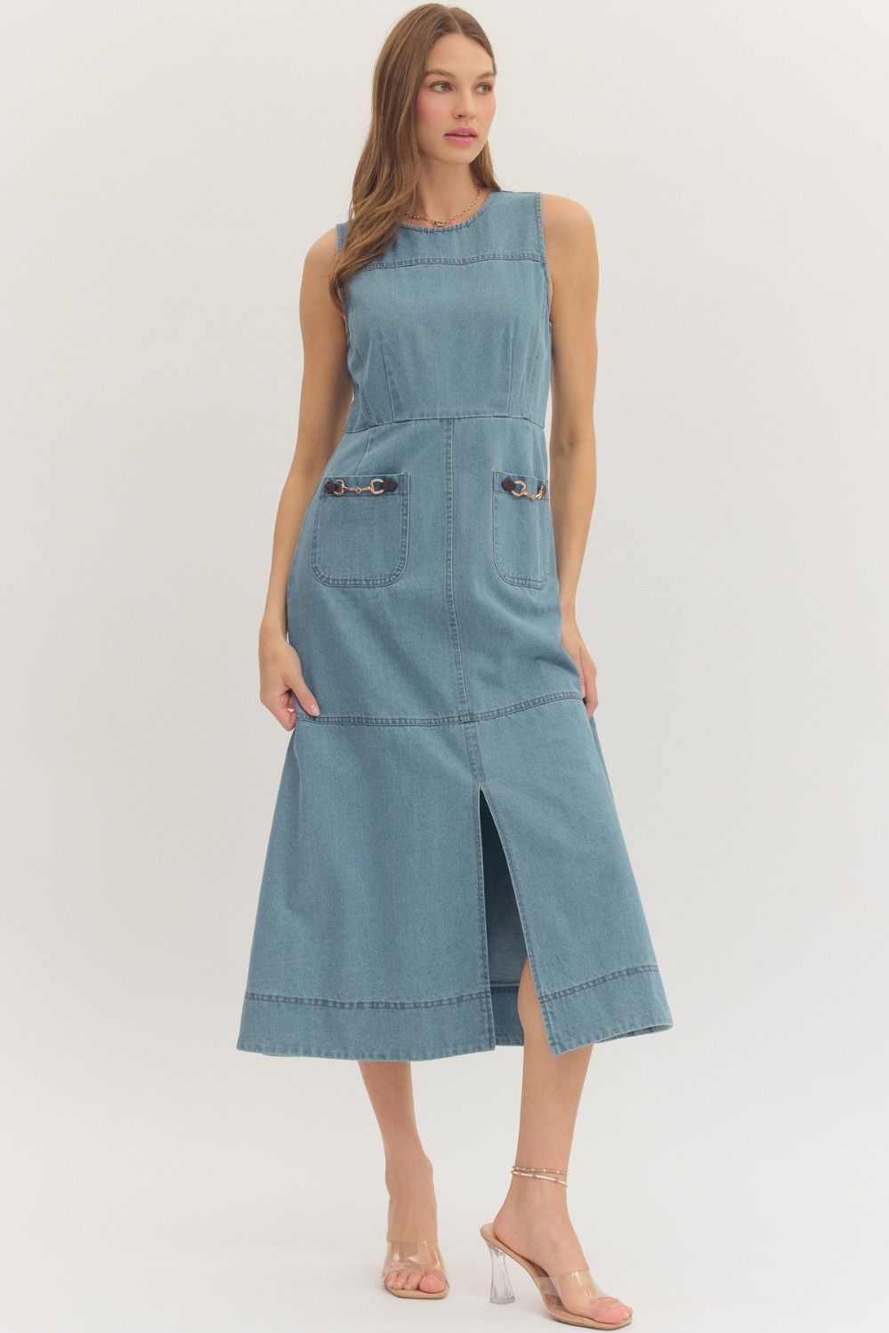blue ivy denim dress Alice + Olivia Kendall Denim Mini Dress - Ivy Blue