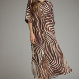 THE BROWN ZEBRA DRESS
