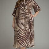 THE BROWN ZEBRA DRESS
