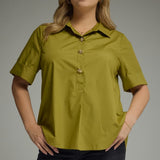 THE DANA BLOUSE - OLIVE