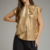 THE GOLD METALLIC BLOUSE