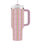 LP 40oz TUMBLER - ROSEMARY STRIPE PINK