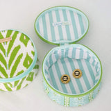 ROUND JEWELRY CASE - ROSEMARY STRIPE BLUE