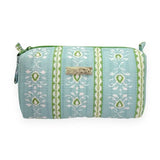 SMALL COSMETIC BAG BY LP - ROSEMARY STRIPE BLUE