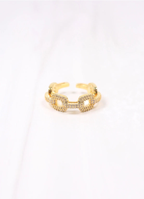 GOLD LINK RING