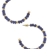 Hallie Beaded Hoops