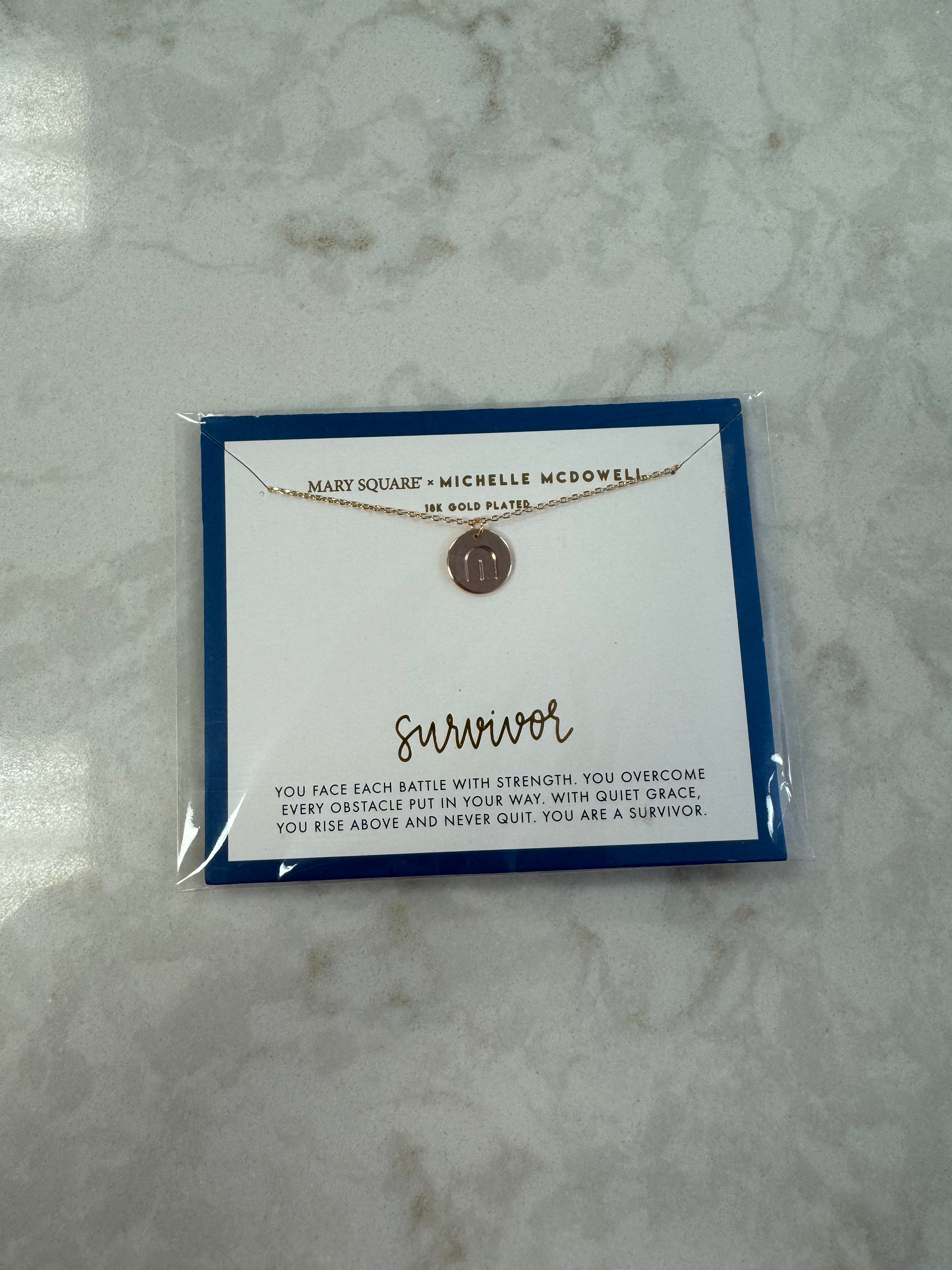 MARY SQUARE CARDED NECKLACE
