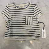 CAP SLEEVE REVERSIBLE TEE - MATCHA TEA