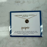 MARY SQUARE CARDED NECKLACE
