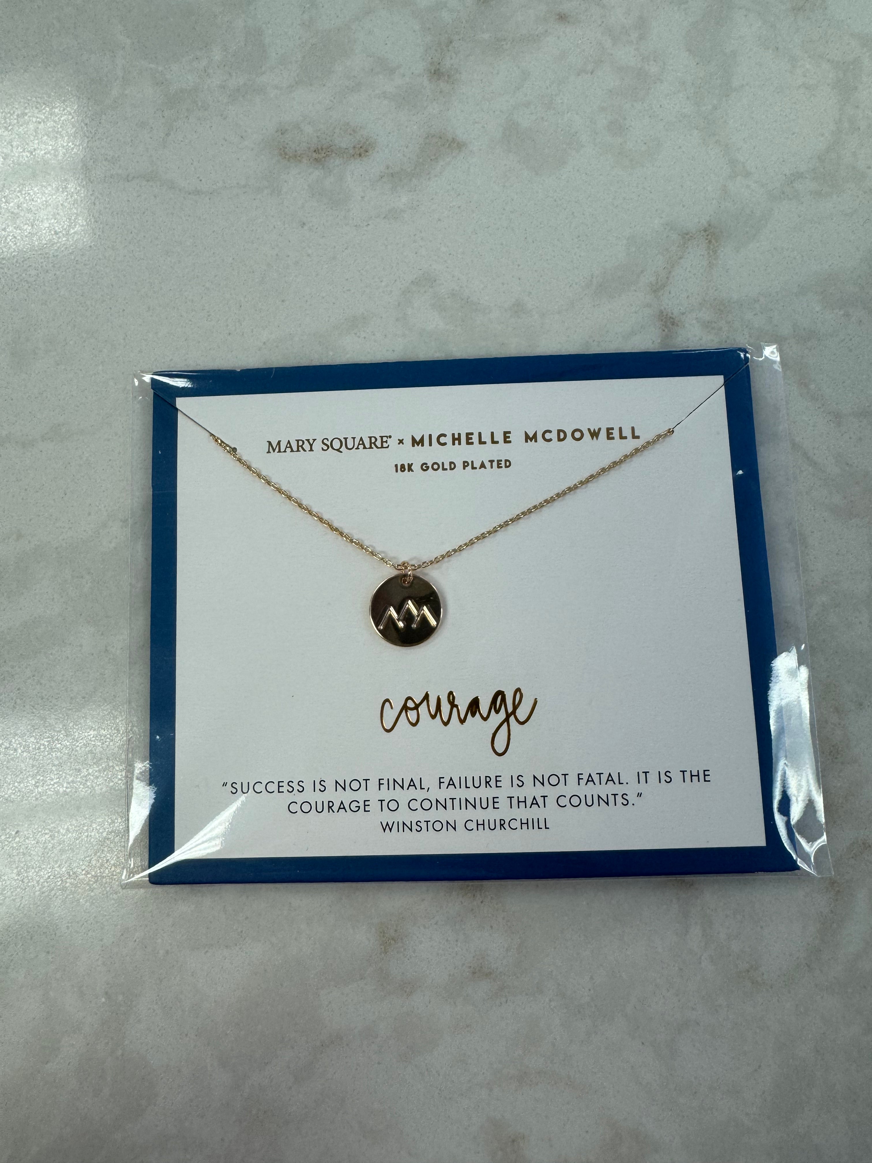 MARY SQUARE CARDED NECKLACE