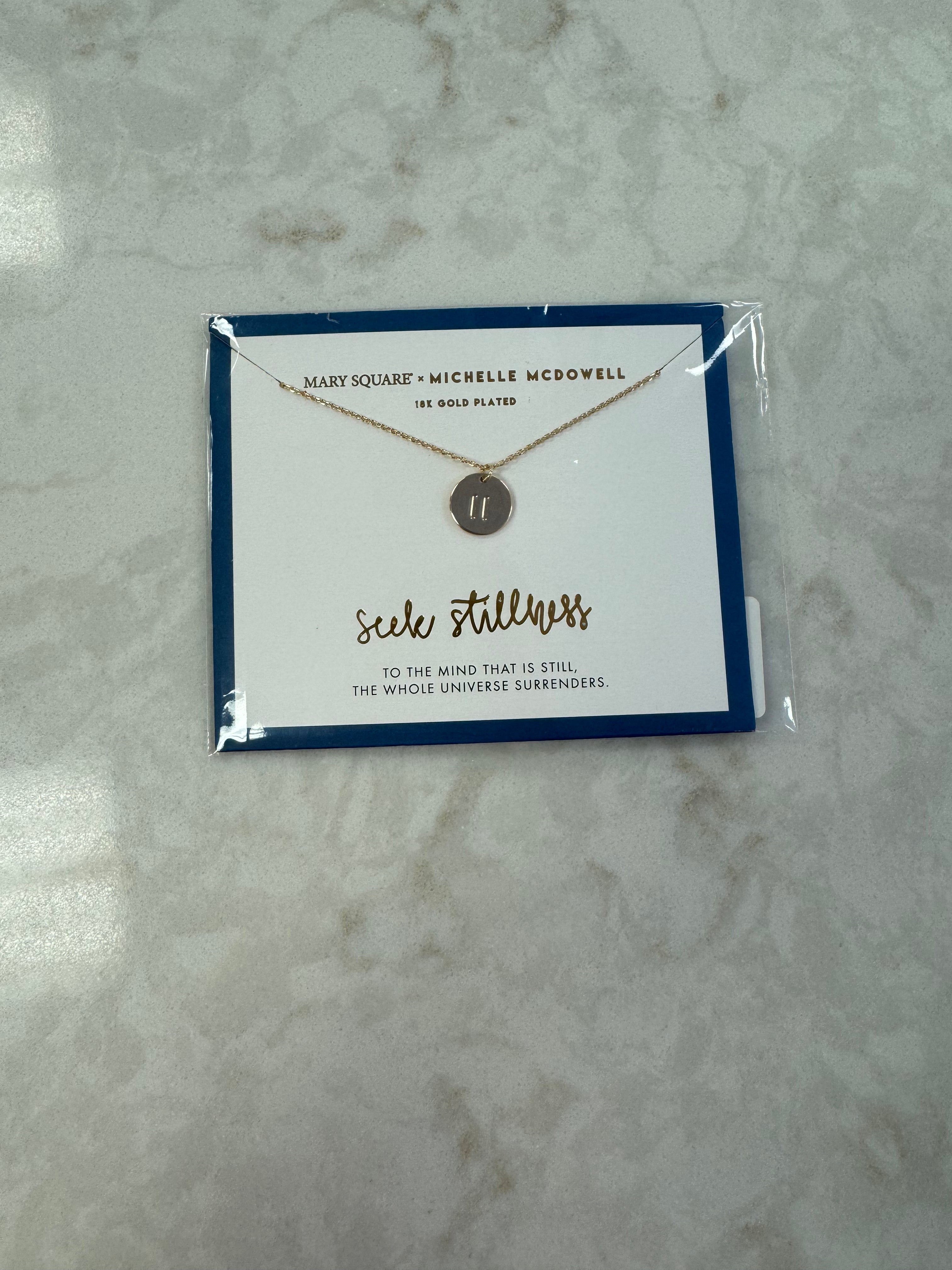 MARY SQUARE CARDED NECKLACE