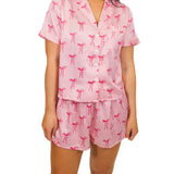 KIDS TIED WITH A BOW PJ's - PINK
