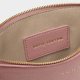 HALLIE WRISTLET POUCH - PINK HEATHER