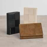 TAYA WOVEN WALLET - CARAMEL