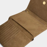 TAYA WOVEN WALLET - CARAMEL